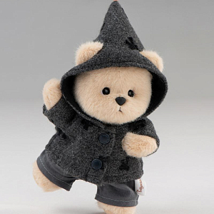 Медвежонок Lina TeddyTales, в гавани с ночной вуалью, молочный, брелок, XS, 15 см